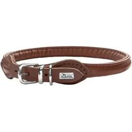 Hunter Round & Soft Halsband Braun 50