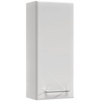 Pelipal Hängeschrank Quickset 376 Weiß Hochglanz, 30 cm breit | Bad Wandschrank mit 1 Tür und 2 Glas-Einlegeböden