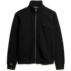 Superdry Herren Sweatjacke - Essential Logo Track Top, Stehkragen, Logo Schwarz L