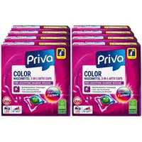 Priva Triple Colorwaschmittel 3-in-1 Caps 22 WL, 8er Pack