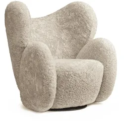 Norr11 Big Big Chair, sheepskin moonlight