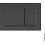 GEBERIT Omega30 Betätigungsplatte schwarz/schwarz matt/schwarz 115080DW1