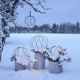 Star Trading LED-Kugel Sphere 104 LED warmweiß außen 50 schwarz
