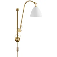GUBI BL5 Wandleuchte Ø16 Messing/Matt Weiß