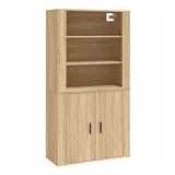 vidaXL Highboard Sonoma-Eiche Holzwerkstoff