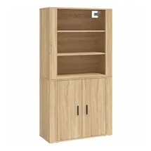 vidaXL Highboard Sonoma-Eiche Holzwerkstoff