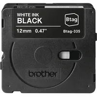 Brother BTAG-335 - Weiß auf Schwarz - Rolle (1,2