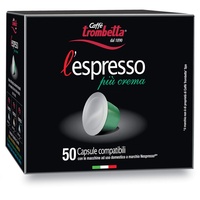 Caffè Trombetta L‘Espresso, Nespresso kompatible Kapseln, Più Crema, 50 Kapseln