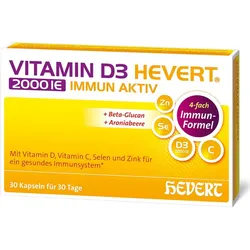 Vitamin D3 Hevert 2000 IE Immun Aktiv Kapseln