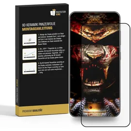 PROTECTORKING 4x 9D Keramik-Glass für Samsung Galaxy S21 FE FULL COVER 3D KLAR Panzerfolie Displayschutz Schutzfolie Ceramic Screen-Protector