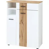 Innostyle Sparks 80 x 106 x 38 cm 2-türig, 1 Schubkaste, 1 offene Fächer, Softclose weiß