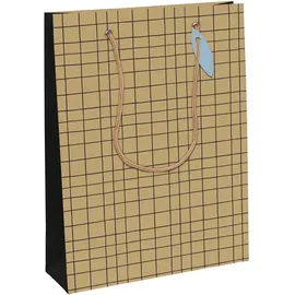 eurowrap Clairefontaine 28794-2C - Geschenktüte L, ideal für Ihre Geschenke, 26,5x14x33 cm, 210g, 1 Stück, Recycling Kraftpapier, Minimalist