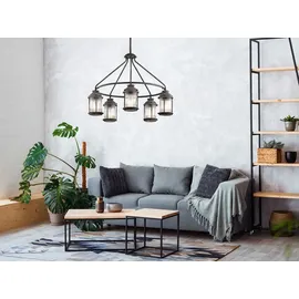 Elstead Lighting Ashland Bay 5-flg. Ø 66,3 cm grau Aluminium, Glas, Metall