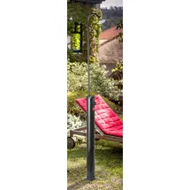 Gre Solardusche schwarz 22 x 22 x 215 cm