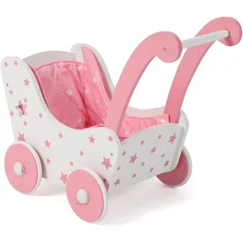 Bayer Chic 2000 Holzpuppenwagen stars pink