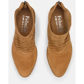 felmini wide fit Stiefelette Stiefelette Veloursleder - Braun - 41