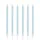 Partydeco Geburtstagskerze 14 cm 12 St. Hellblau