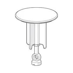 HANSA Ablaufventilkegel d= 63mm