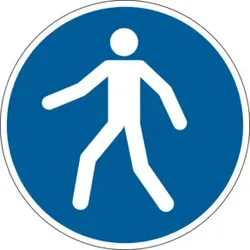 Durable Sicherheitskennzeichen ''Fußgängerweg benutzen''
