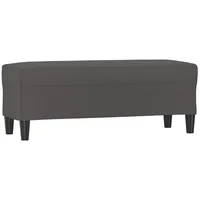 VidaXL Sitzbank Grau 100x35x41 cm Kunstleder