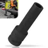 Raxfekro 10mm nuss 1/2 zoll Vielzahn schlagschrauber | 12 Kant | 12,5 mm (1/2') | CR-MO Zum einfachen Entfernen von Achsmuttern
