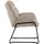Mr. Deko Loungesessel Aliano 73 x 81 x 87 cm Beige mit gemütlicher Rückenlehne