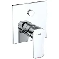 Kludi PURE&STYLE Unterputz-Wannenfüll- und Brause-Einhandmischer, Druckumstellung PUSH&SWITCH, 407630575, Farbe: