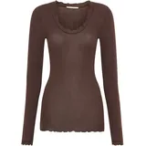 seamless basic Funktionstop SEAMLESS BASIC "Seamless Basic Top Cotton", Damen, Gr. L/XL, java, Obermaterial: 100% Baumwolle, Tops
