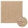vidaXL Teppich ZIZUR 240x240 cm Jute-Optik Indoor und Outdoor