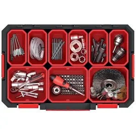 Kistenberg Organizer MODULAR SOLUTION 15 Sortimentsbox mit 9 Bechern rot/schwarz 33,1 x 51,7 x 13,4 cm