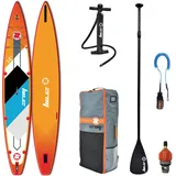 Zray Stand Up Paddle Aufblasbares Rapid 14' - PB-ZR2B - Fusion aus doppelschichtigem Dropstitch + Carbon Fiber Stringer - Komplettpaket - Max. 170 kg - 320 L - 427x71x15cm