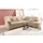 DOMO collection Ecksofa DOMO COLLECTION "Papenburg, zeitlose Rückensteppung, elegante Armlehne, L-Form", beige (creme), B:241cm H:84cm T:178cm, Kunstleder SOFTLUX;Luxus-Microfaser (100% Polyester);Struktur ( 90% Polyester, 10% Polyacryl);Microfaser PRIMABELLE (100%