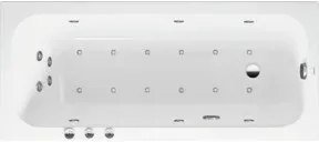 Duravit Whirlwanne Qatego 160x70cm, Combi P, EB-Version, 1 RS, we.