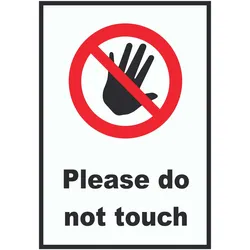 Do not touch Schild A5 (148x210mm)