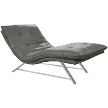 W.Schillig Relaxliege daily dreams, in Waffelkissen-Optik, wahlweise mit Motor, Kufengestell, in 2 Breiten grau 95 cm x 91 cm x 170 cm