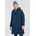 WOMAN Coat FIX Hood blue ink
