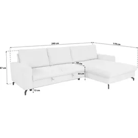 bromarkt Ecksofa Nubes puderrosa