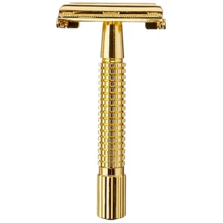 Golddachs Doppelklingen-Rasierer goldfarben
