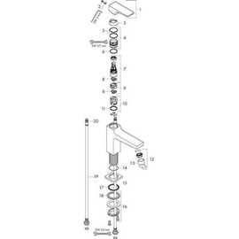 Hansgrohe Metropol 100 Einhandmischer chrom 32501000