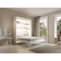 Vente-unique Schrankbett + Matratze - 160 x 200 cm