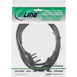 InLine Netzkabel, Netzst. Südafrika 5A Typ D auf Kaltgerätestecker C13,