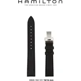 Hamilton Silikon/Kautschuk Everest Band-set Kautschuk-schwarz-16/14 H691.162.101 - schwarz