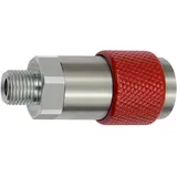 Riegler Dreh-Sicherheitskupplung NW 6, ISO 6150 C, G 1/4 AG, rot