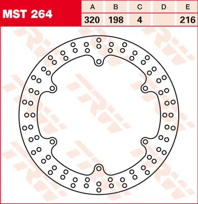 TRW Lucas Remschijf MST264, stijf