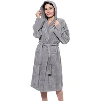 MAIAS art home® Bademantel mit Kapuze – 100 % Baumwolle Frottee – Damen & Herren – S bis XXL – 360g/m (DE/NL/SE/PL, Alphanumerisch, XXL, Regular, Regular, Anthrazit) - XXL