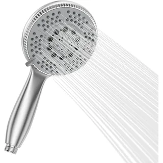Vinabo Handbrause Duschkopf – 5 Strahlarten wassersparend als Sparduschkopf mit Massagefunktion – Duschbrause für Duschsysteme