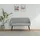 OTTO home Essbank Darragh, schwarze Metallbeine, pflegeleichter Webstoff Bezug, Breite 140 cm grau