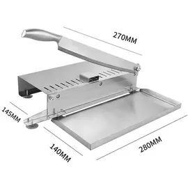 TOPCHANCES Manuell Fleischschneidemaschine, Handbuch Rippen Fleischschneider Biltong Slicer für Kräuter Ginseng Nougat Speck Schinken Gemüse Hauskochen