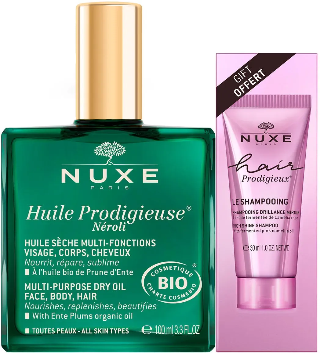 NUXE Huile Prodigieuse Néroli Trockenöl + Shampoo Set