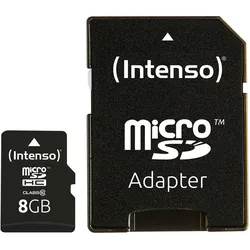 Intenso MICRO Secure Digital Card Micro SD Class 10 8 GB Speicherkarte